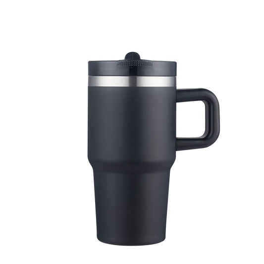 Slate 20 oz Handle Mug with Straw Lid