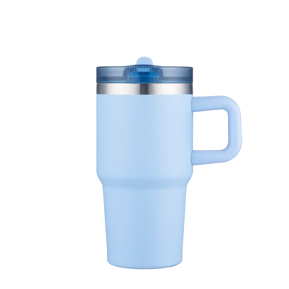 Slate 20 oz Handle Mug with Straw Lid