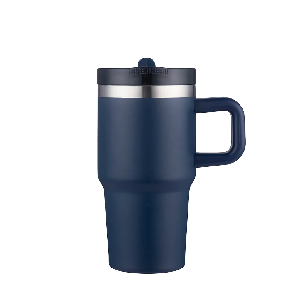 Slate 20 oz Handle Mug with Straw Lid