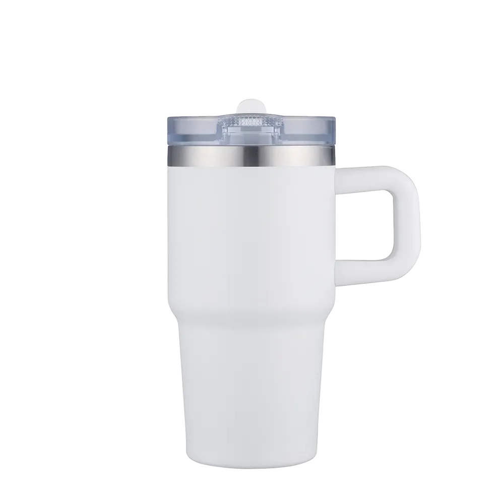 Slate 20 oz Handle Mug with Straw Lid