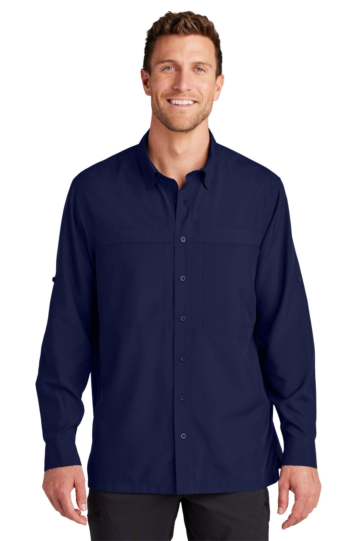 Port Authority Long Sleeve UV Daybreak Shirt W960 - True Navy