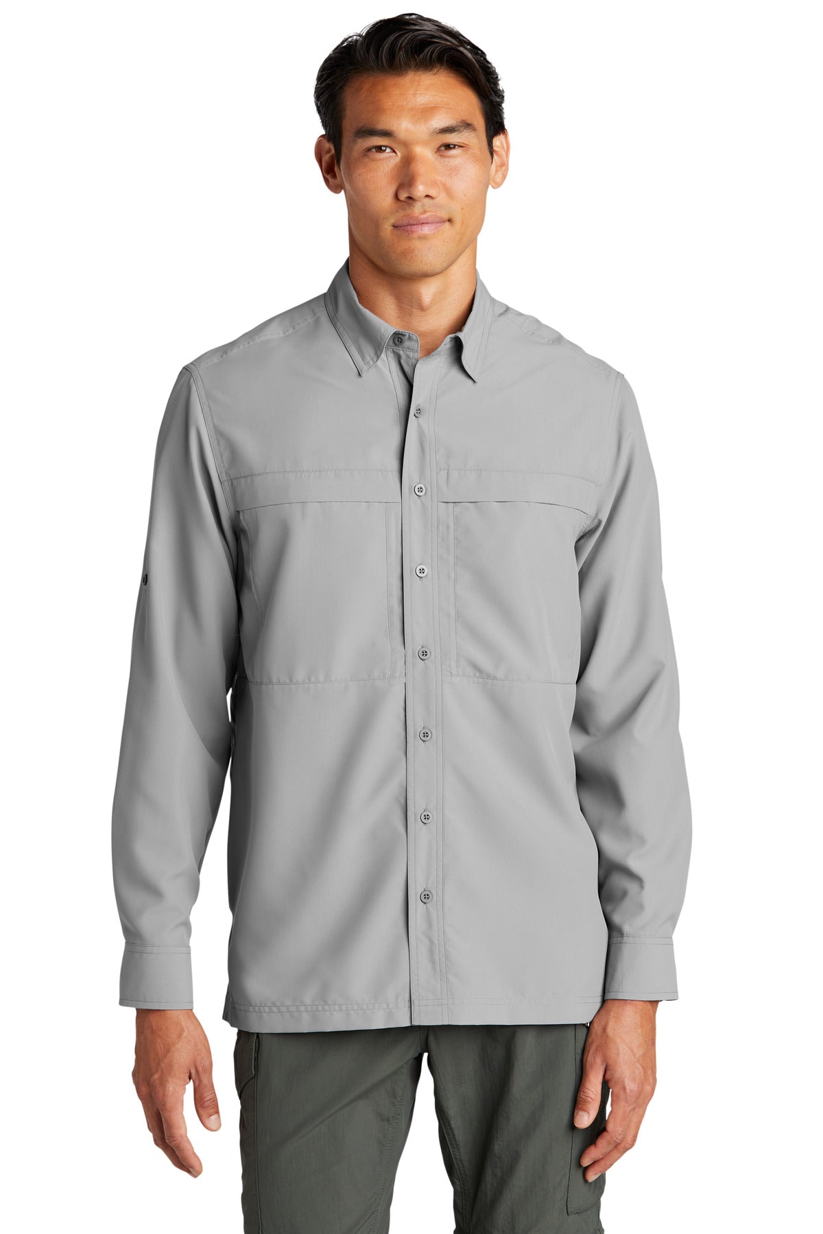 Port Authority Long Sleeve UV Daybreak Shirt W960 - Gusty Grey