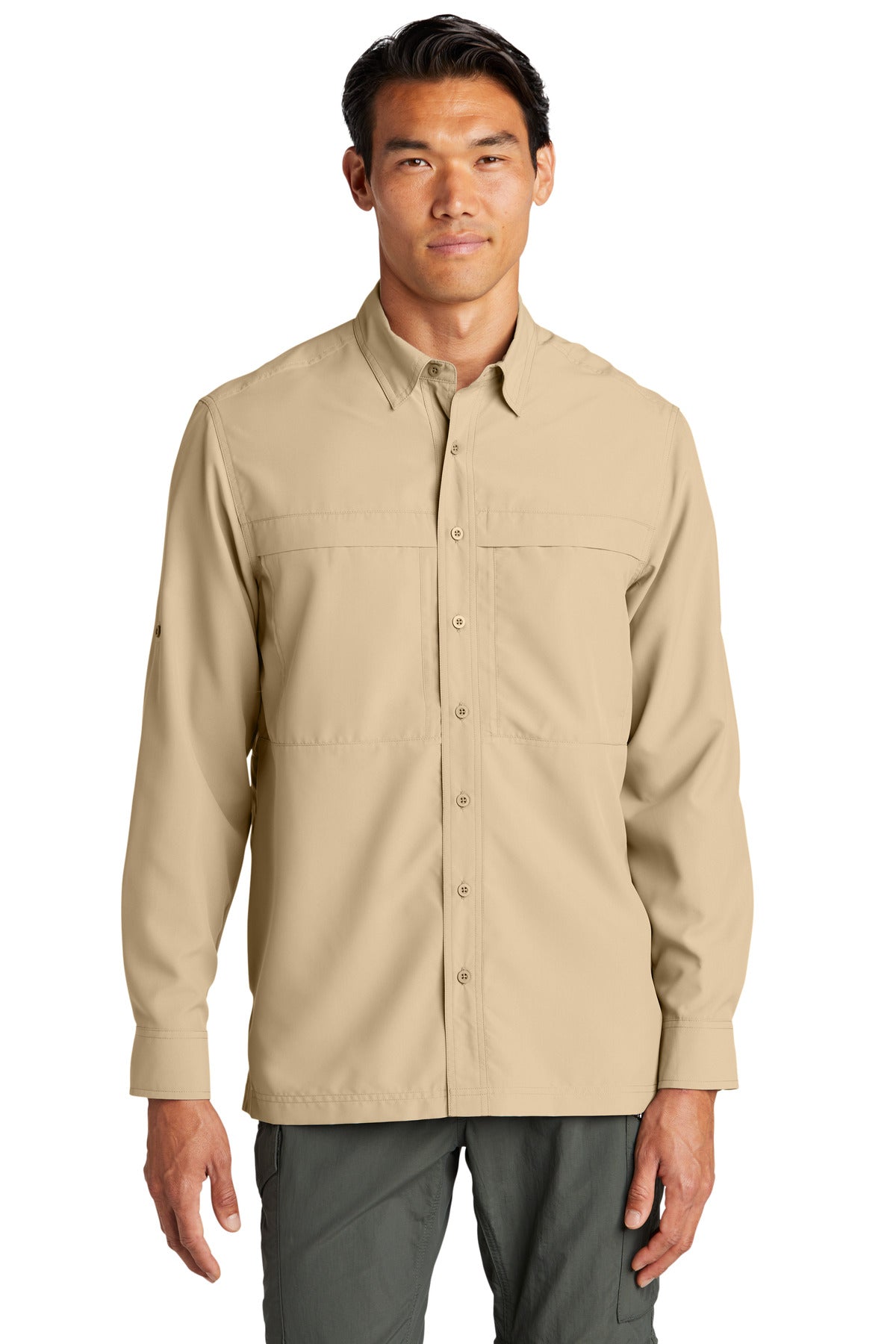 Port Authority Long Sleeve UV Daybreak Shirt W960 - Oat