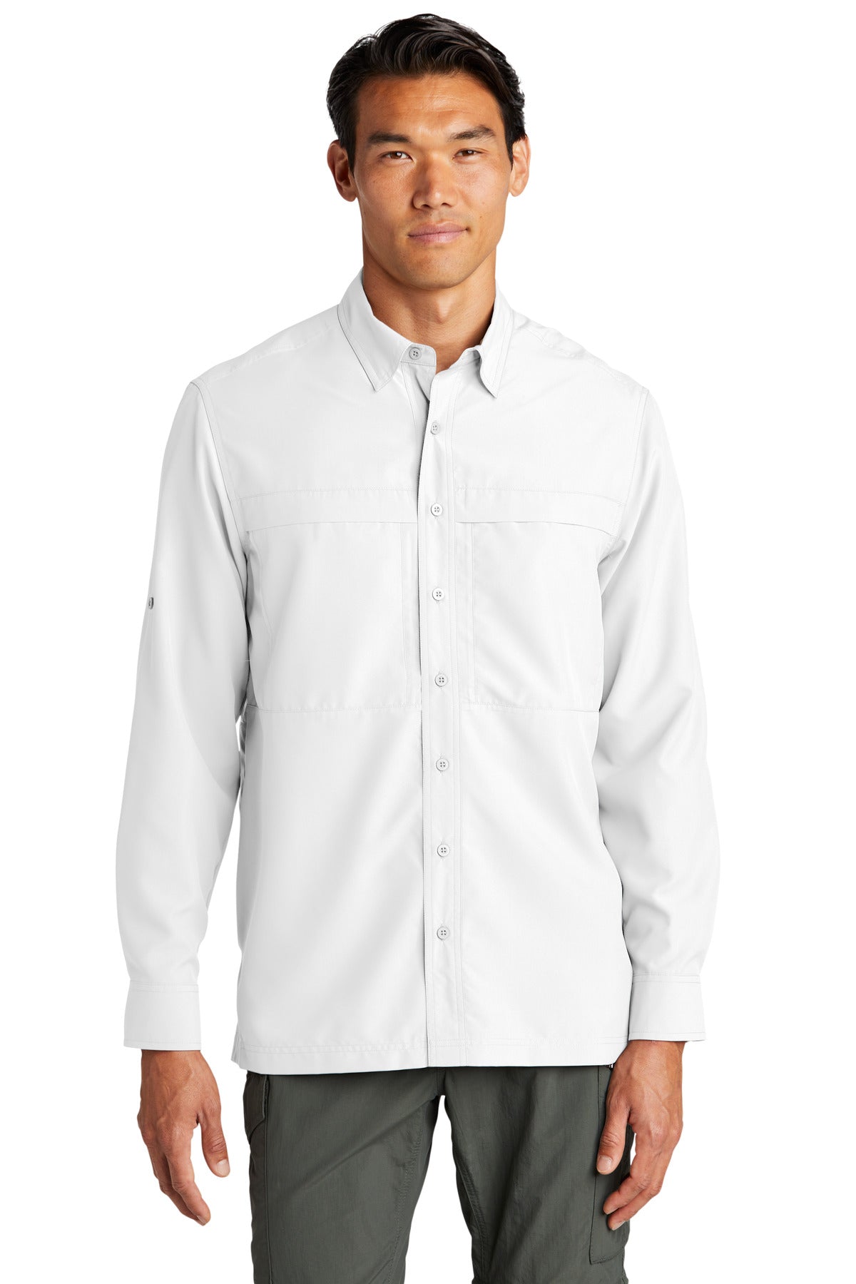 Port Authority Long Sleeve UV Daybreak Shirt W960 - White