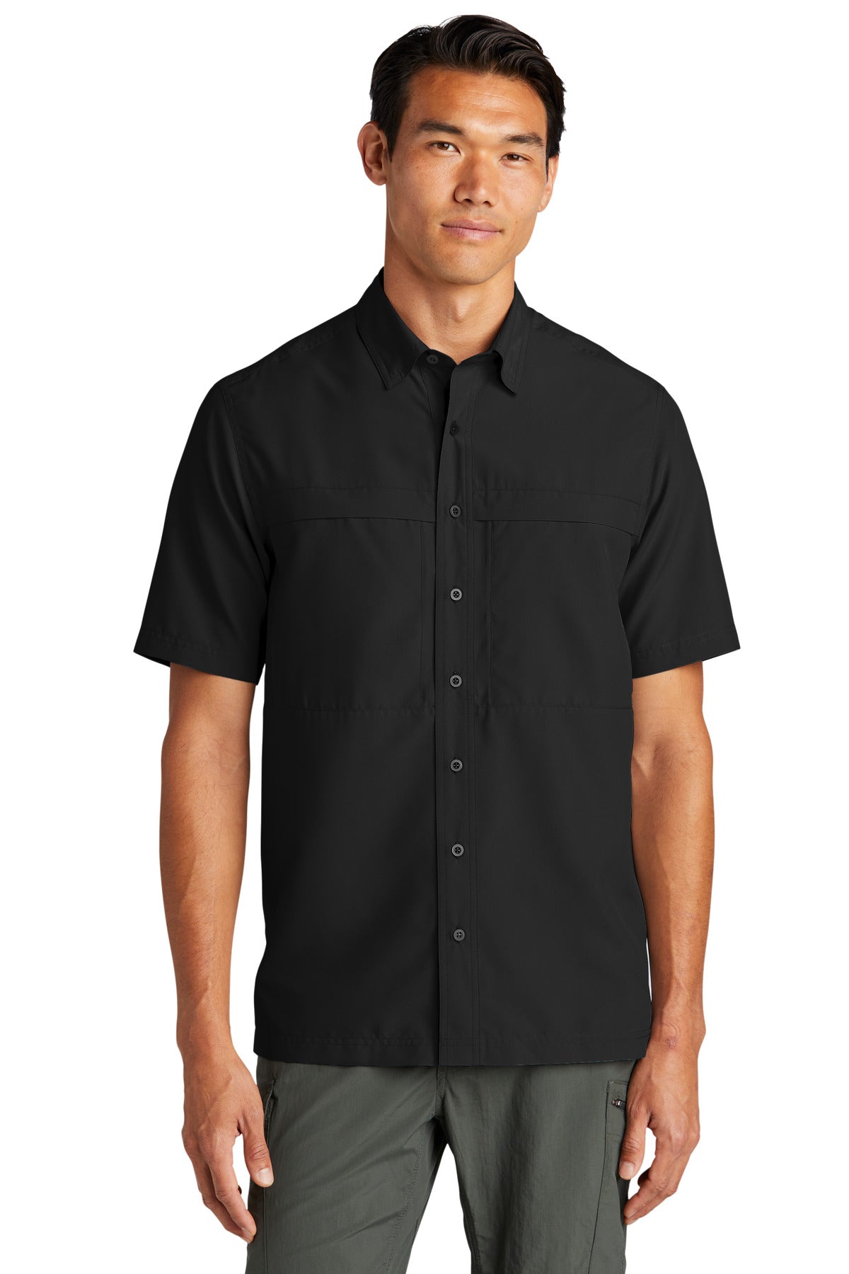 Port Authority Short Sleeve UV Daybreak Shirt W961 - Deep Black