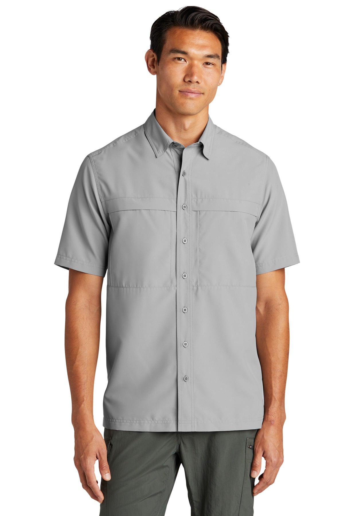 Port Authority Short Sleeve UV Daybreak Shirt W961 - Gusty Grey