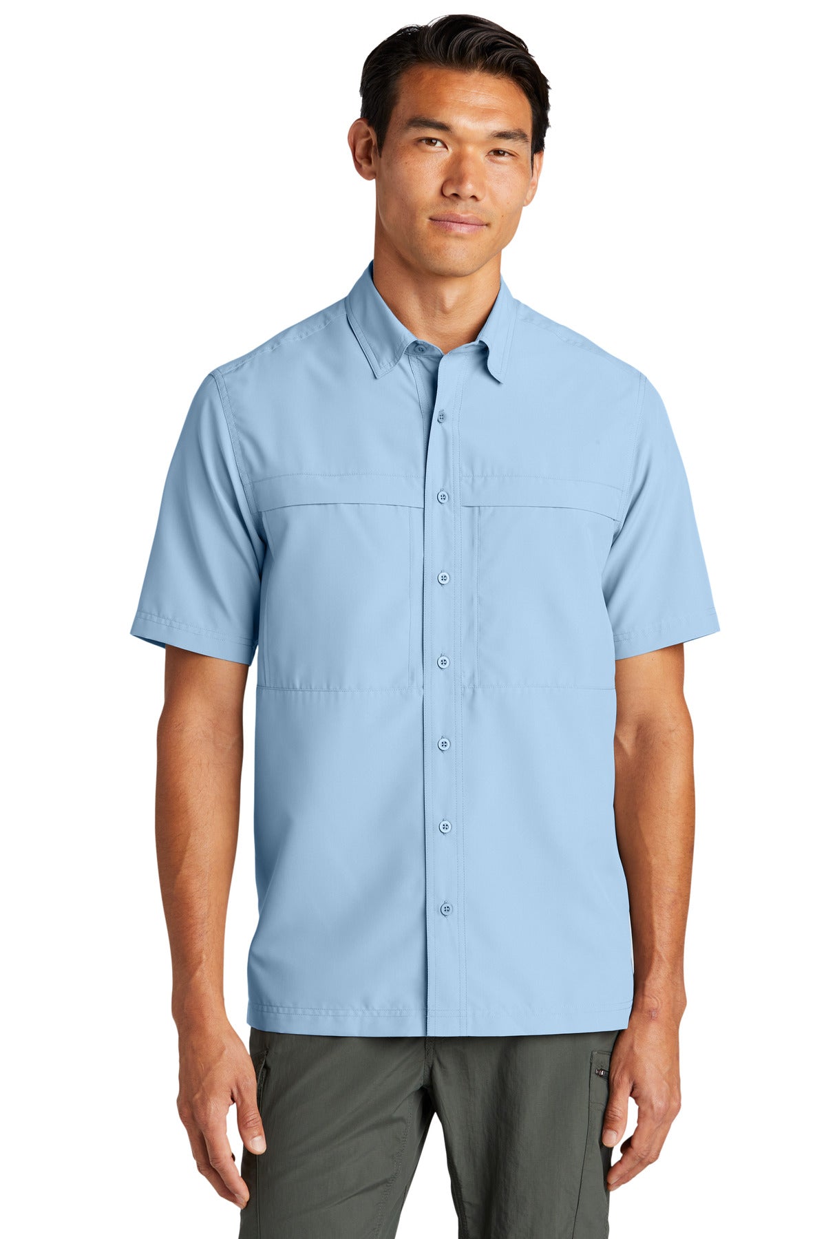 Port Authority Short Sleeve UV Daybreak Shirt W961 - Light Blue