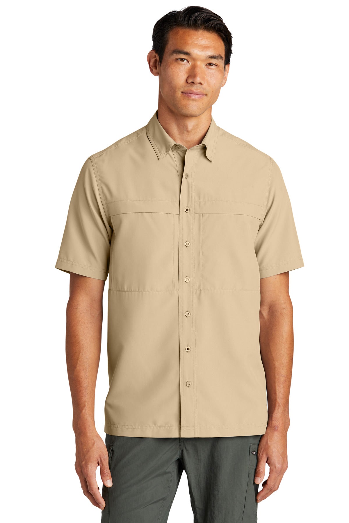 Port Authority Short Sleeve UV Daybreak Shirt W961 - Oat