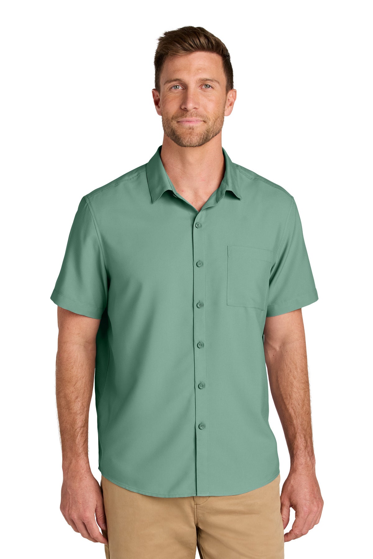 Port Authority Short Sleeve UV Dockside Shirt W963 - Sage