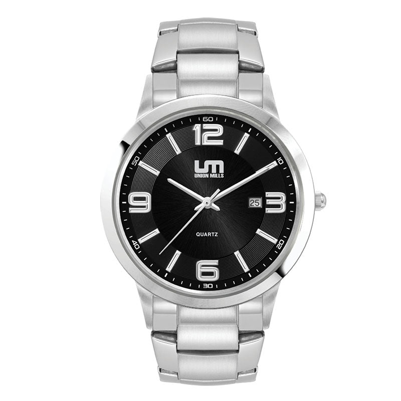 Men's Silver Stainless Steel Case Watch