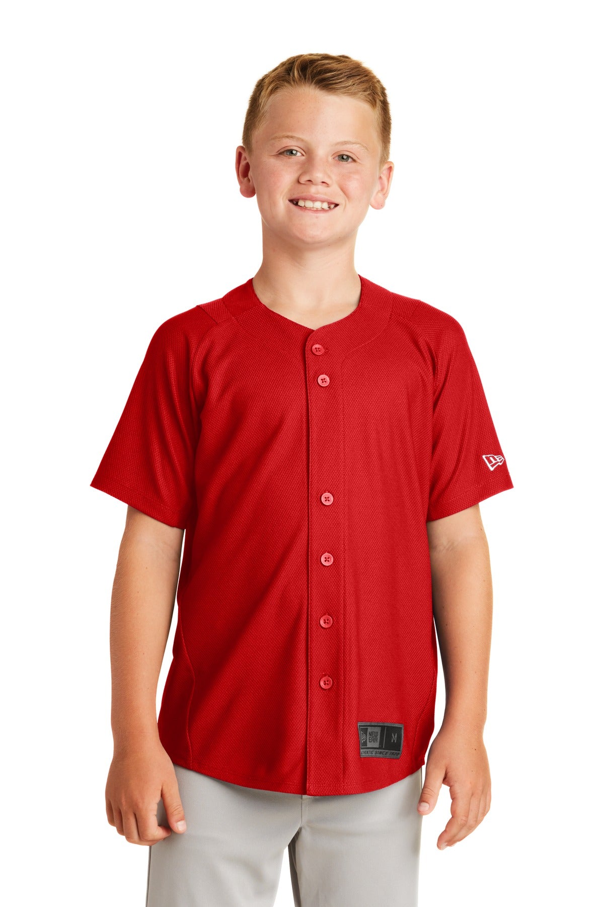 New Era Youth Diamond Era Full-Button Jersey