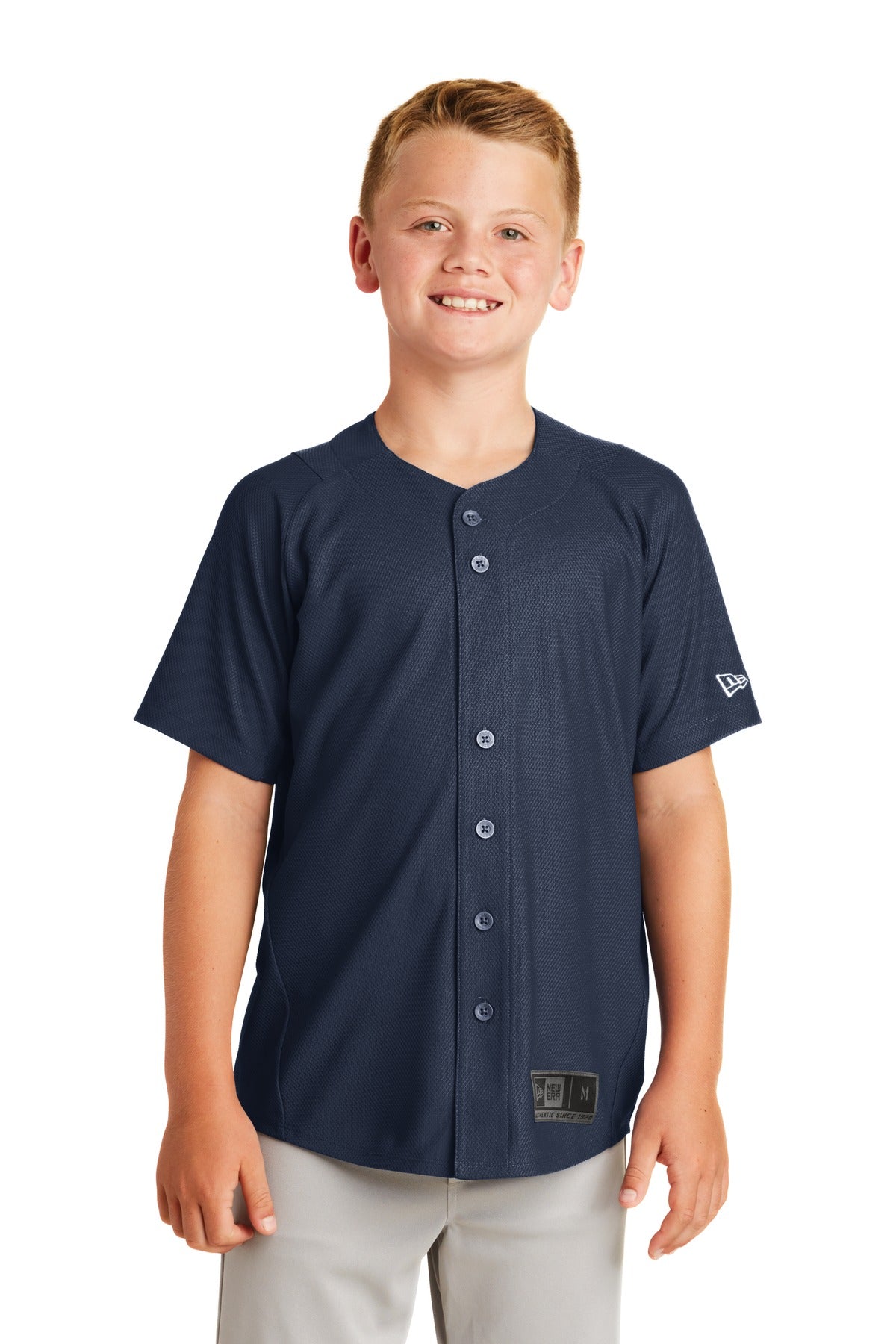 New Era Youth Diamond Era Full-Button Jersey