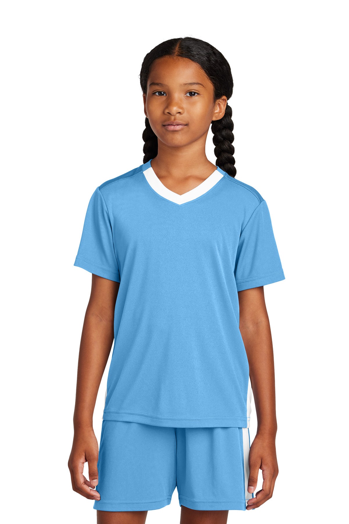 Sport-Tek Youth Competitor United V-Neck