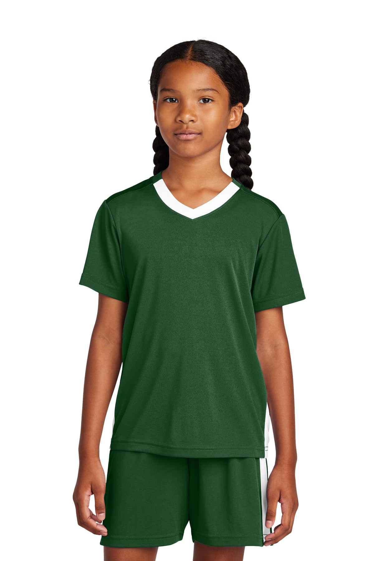 Sport-Tek Youth Competitor United V-Neck