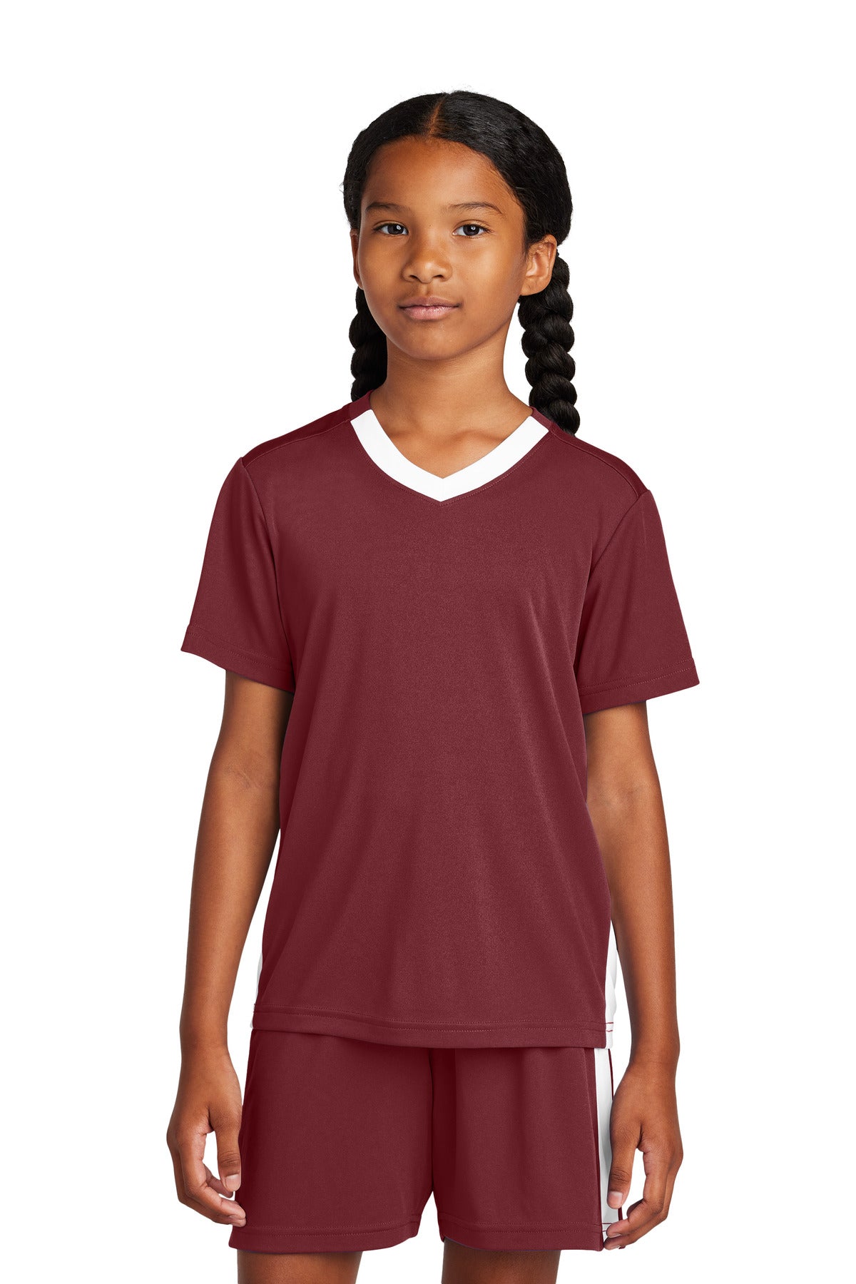 Sport-Tek Youth Competitor United V-Neck