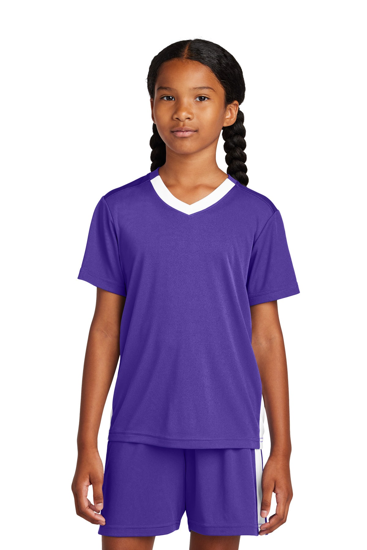 Sport-Tek Youth Competitor United V-Neck