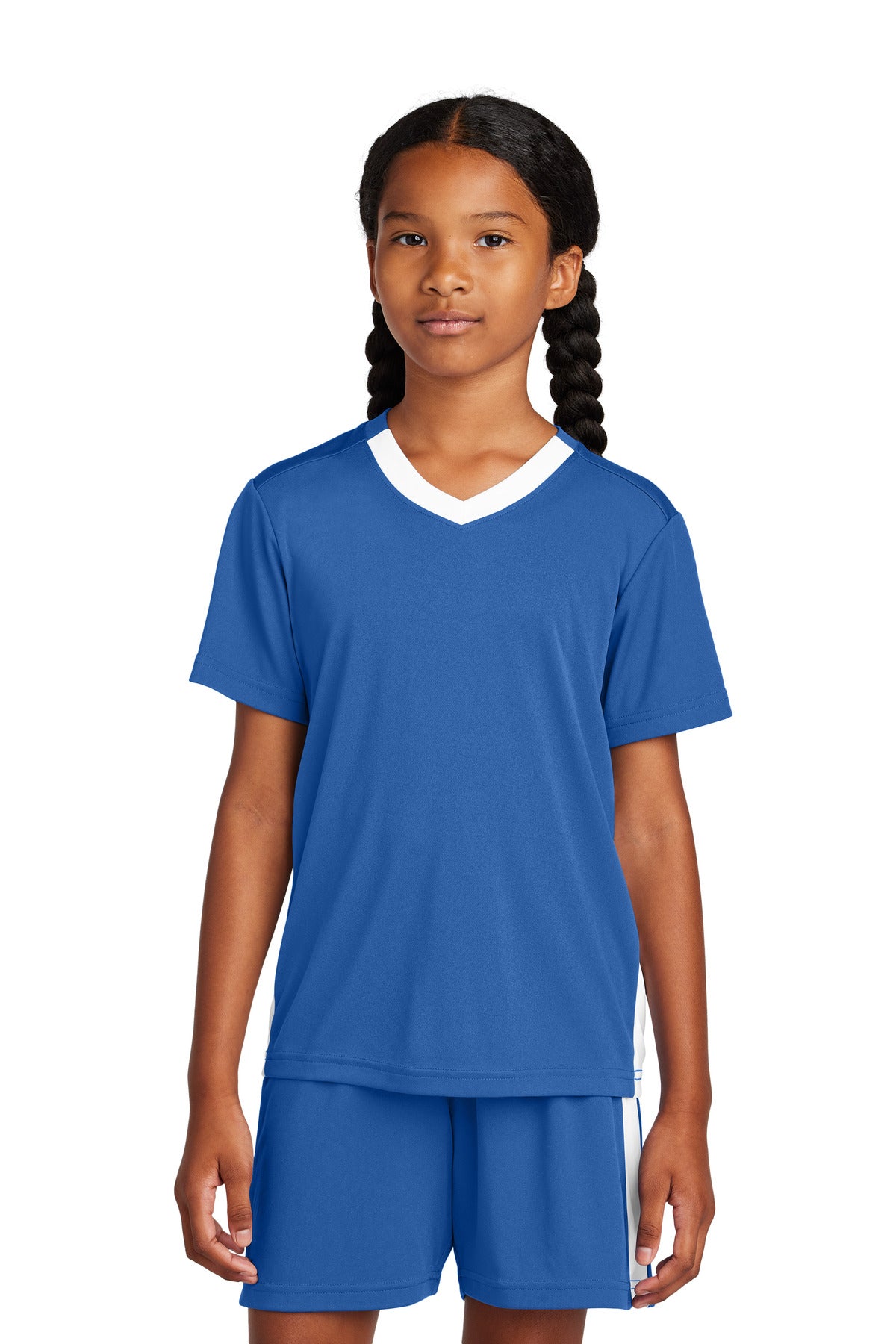 Sport-Tek Youth Competitor United V-Neck