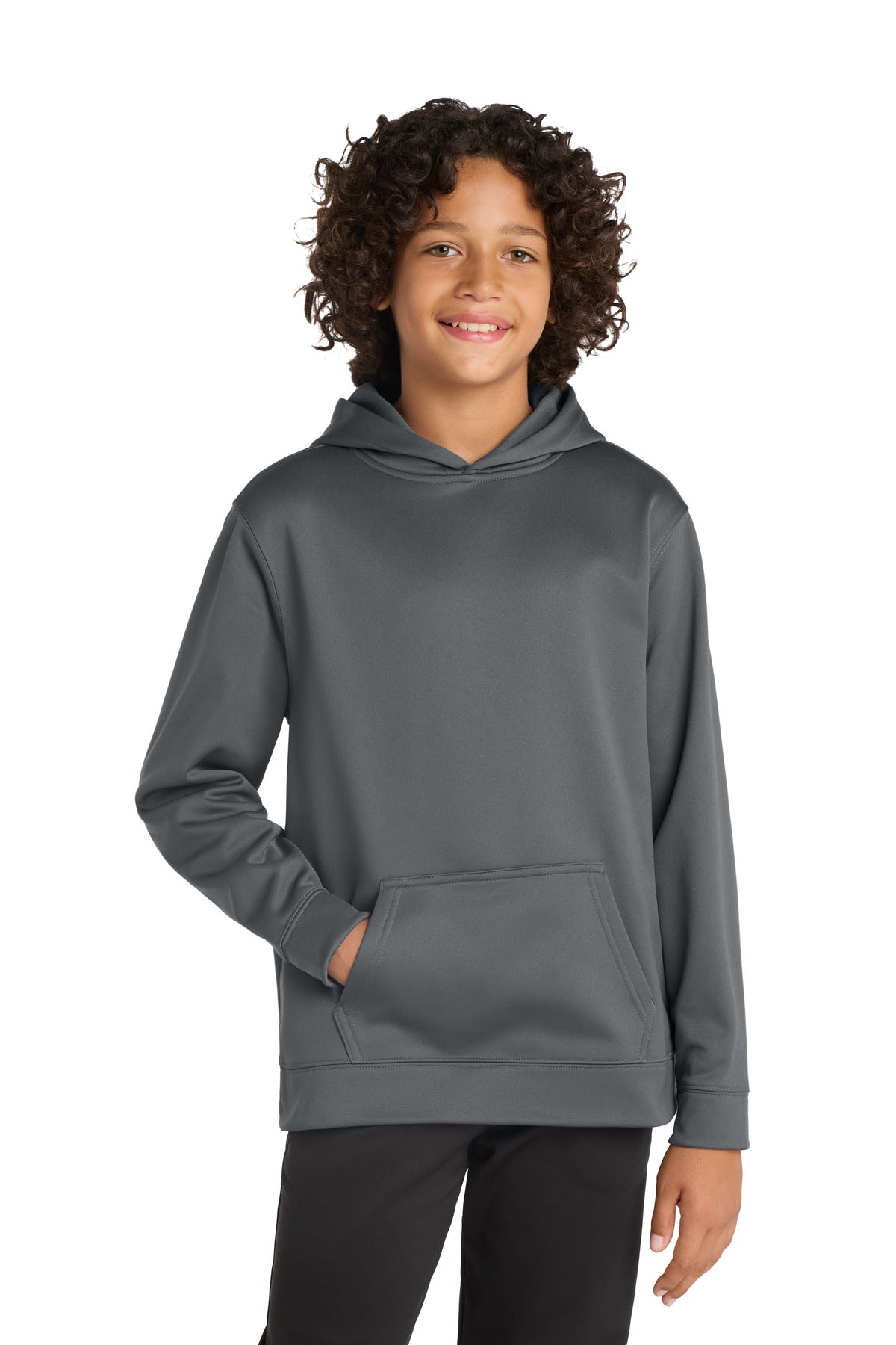 Sport-Tek Youth Sport-Wick Fleece Hooded Pullover