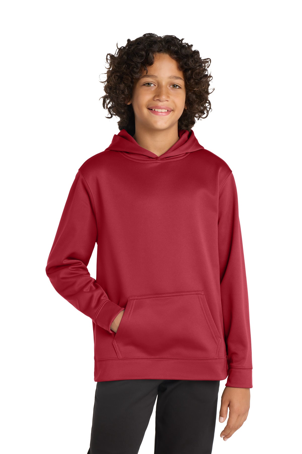 Sport-Tek Youth Sport-Wick Fleece Hooded Pullover