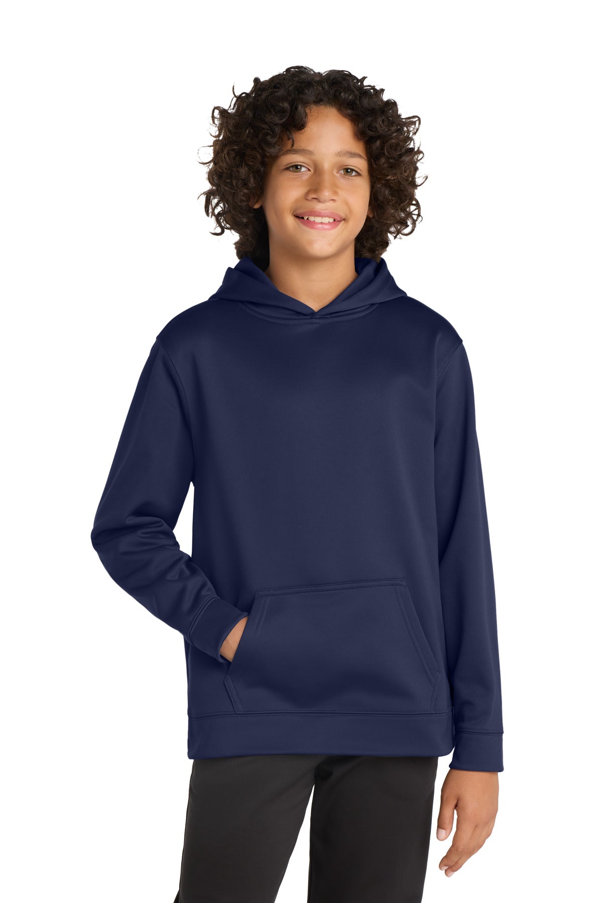 Sport-Tek Youth Sport-Wick Fleece Hooded Pullover