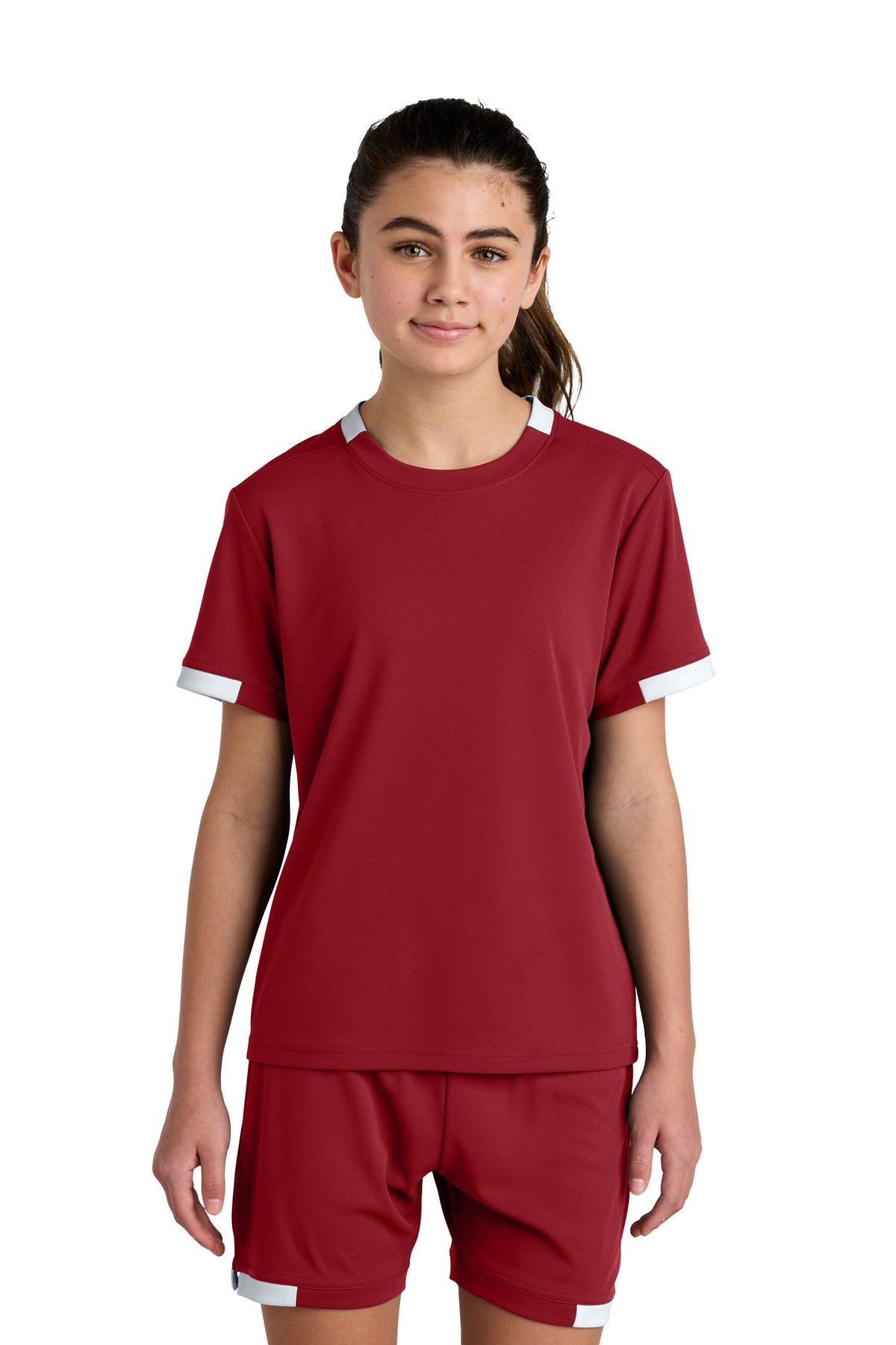 Sport-Tek Youth Club Short Sleeve Crew