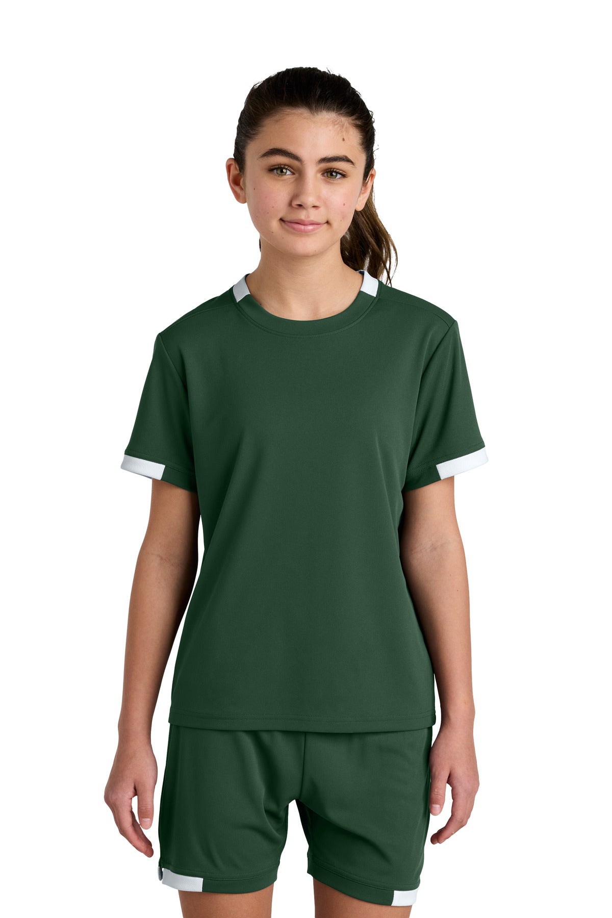 Sport-Tek Youth Club Short Sleeve Crew