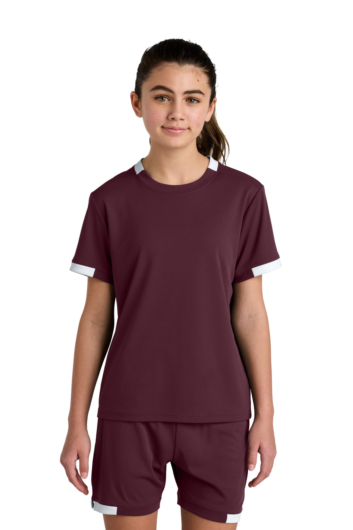 Sport-Tek Youth Club Short Sleeve Crew