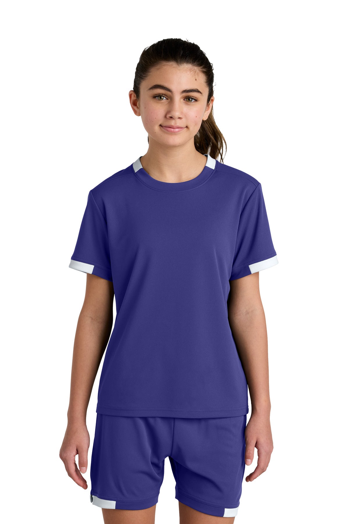Sport-Tek Youth Club Short Sleeve Crew