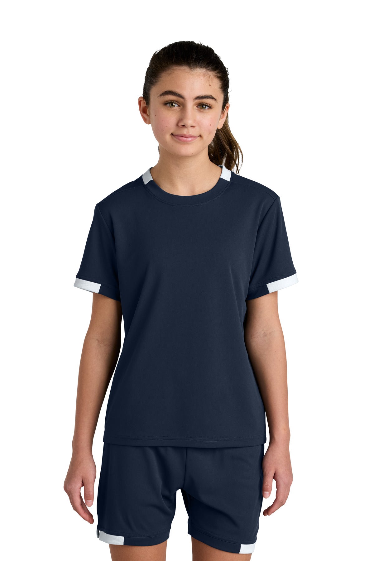 Sport-Tek Youth Club Short Sleeve Crew