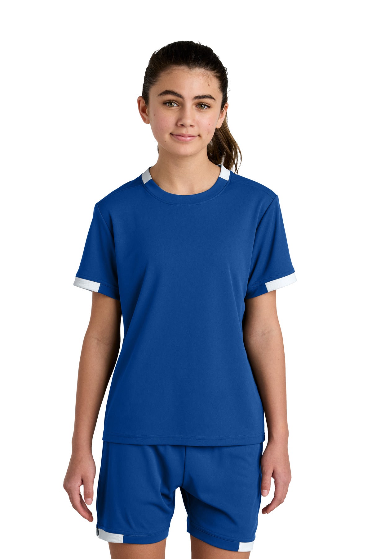 Sport-Tek Youth Club Short Sleeve Crew