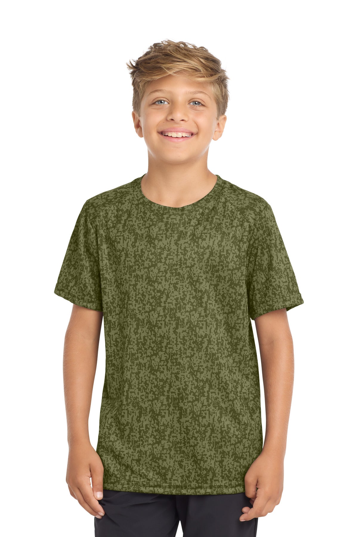 Sport-Tek Youth Digi Camo Tee
