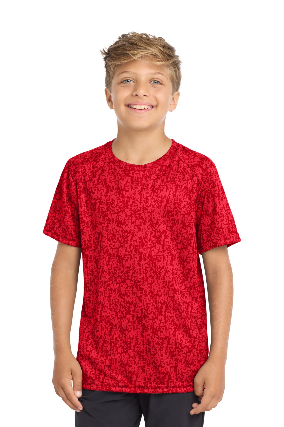 Sport-Tek Youth Digi Camo Tee