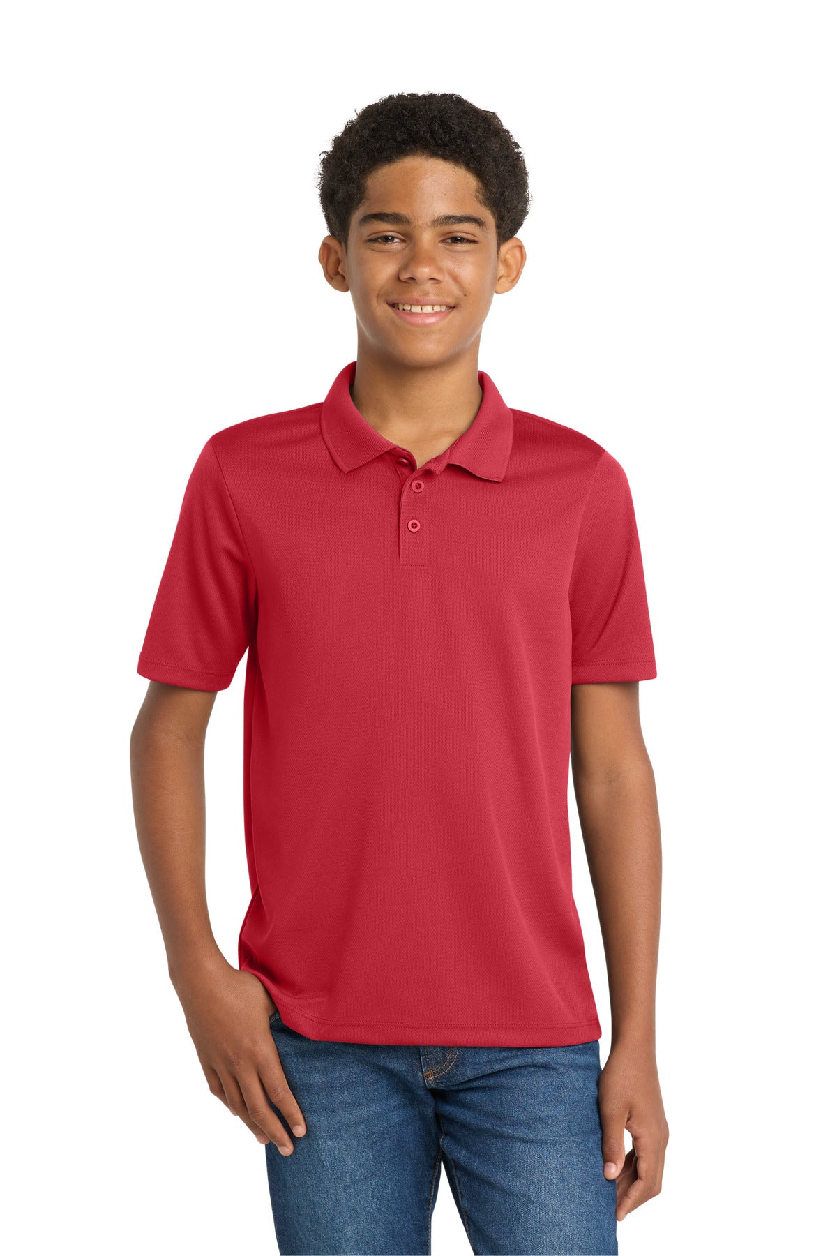 Sport-Tek Youth PosiCharge RacerMesh Polo