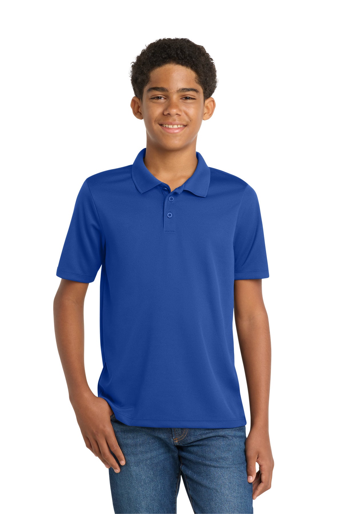 Sport-Tek Youth PosiCharge RacerMesh Polo