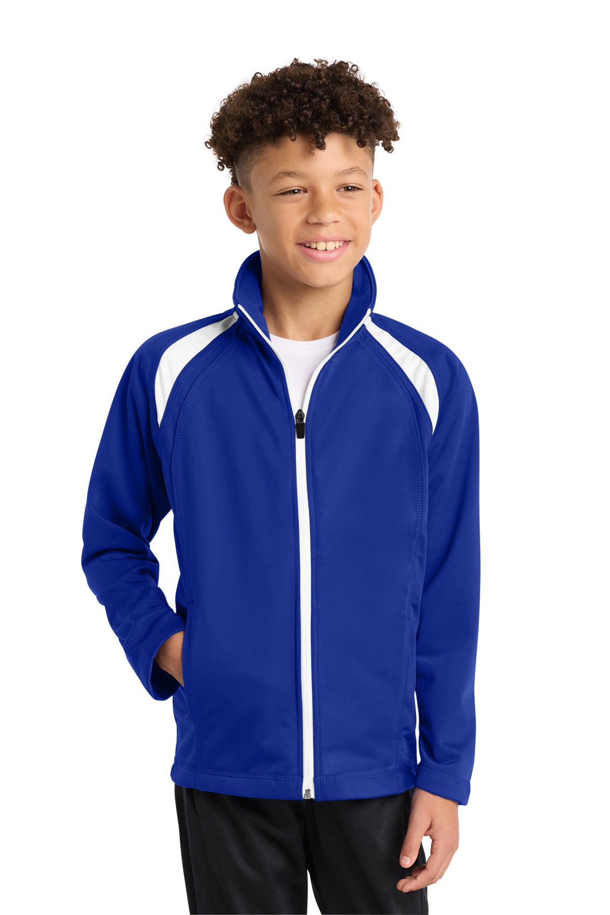 Sport-Tek Youth Tricot Track Jacket