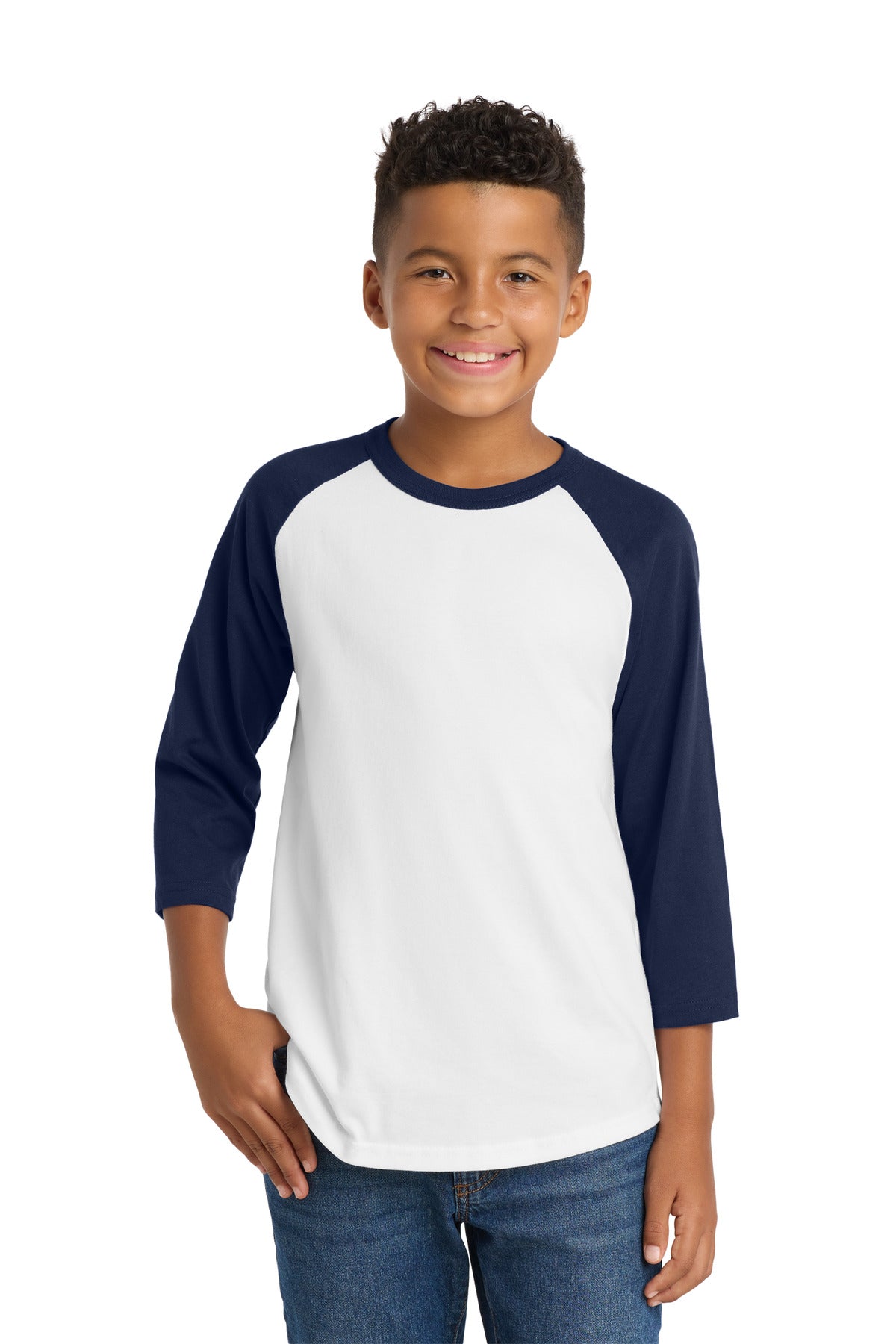Sport-Tek Youth Colorblock Raglan Jersey