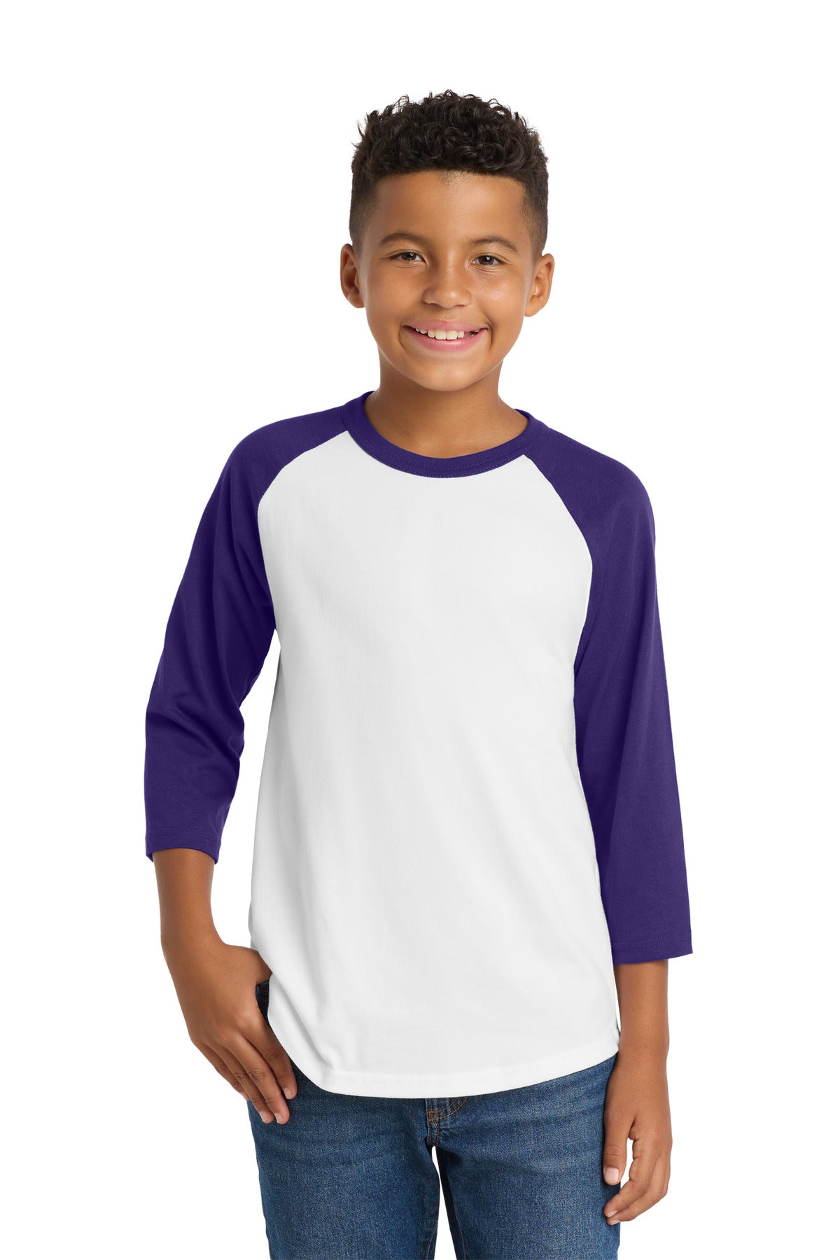 Sport-Tek Youth Colorblock Raglan Jersey