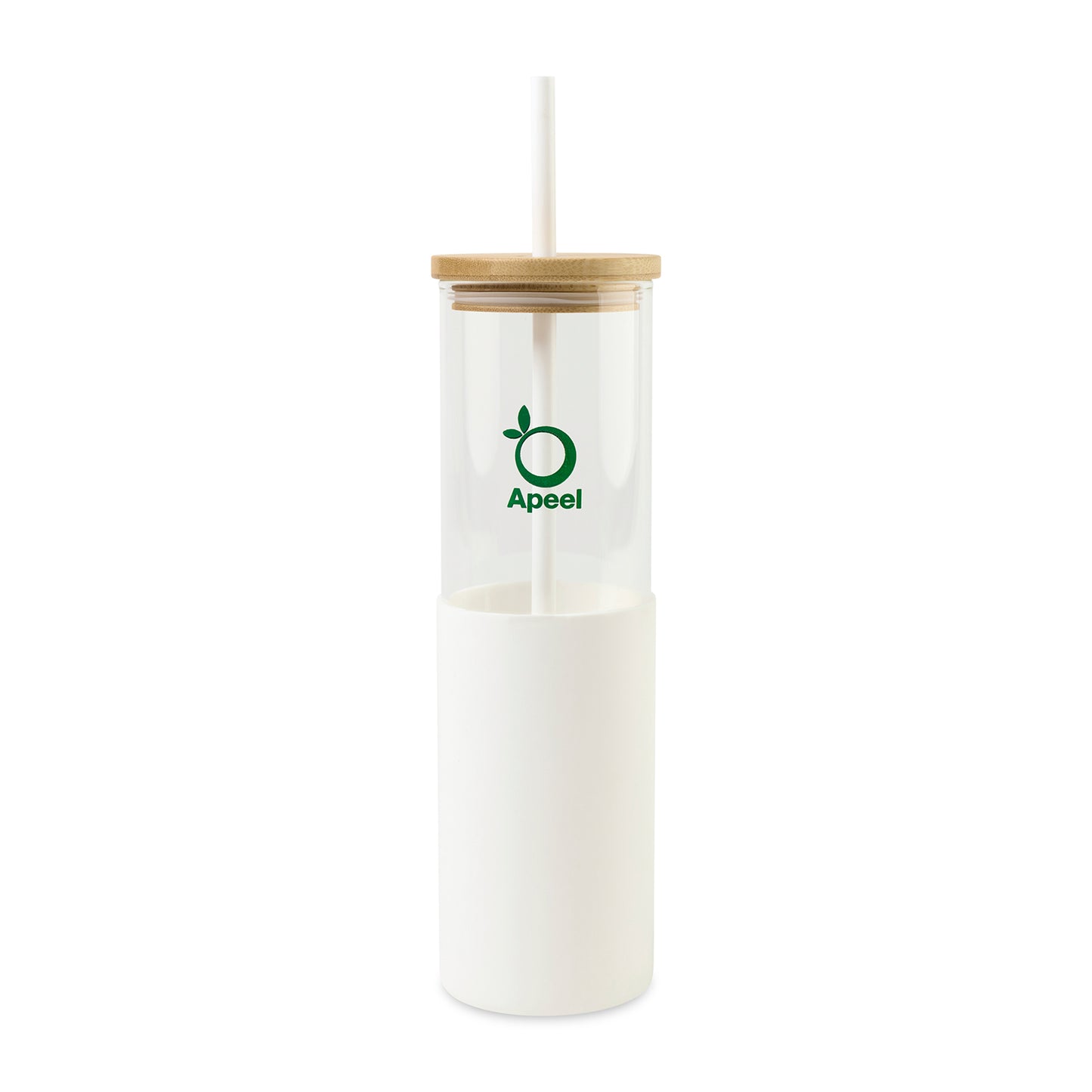 Aviana™ Journey Glass Tumbler with Straw - 20 Oz - White