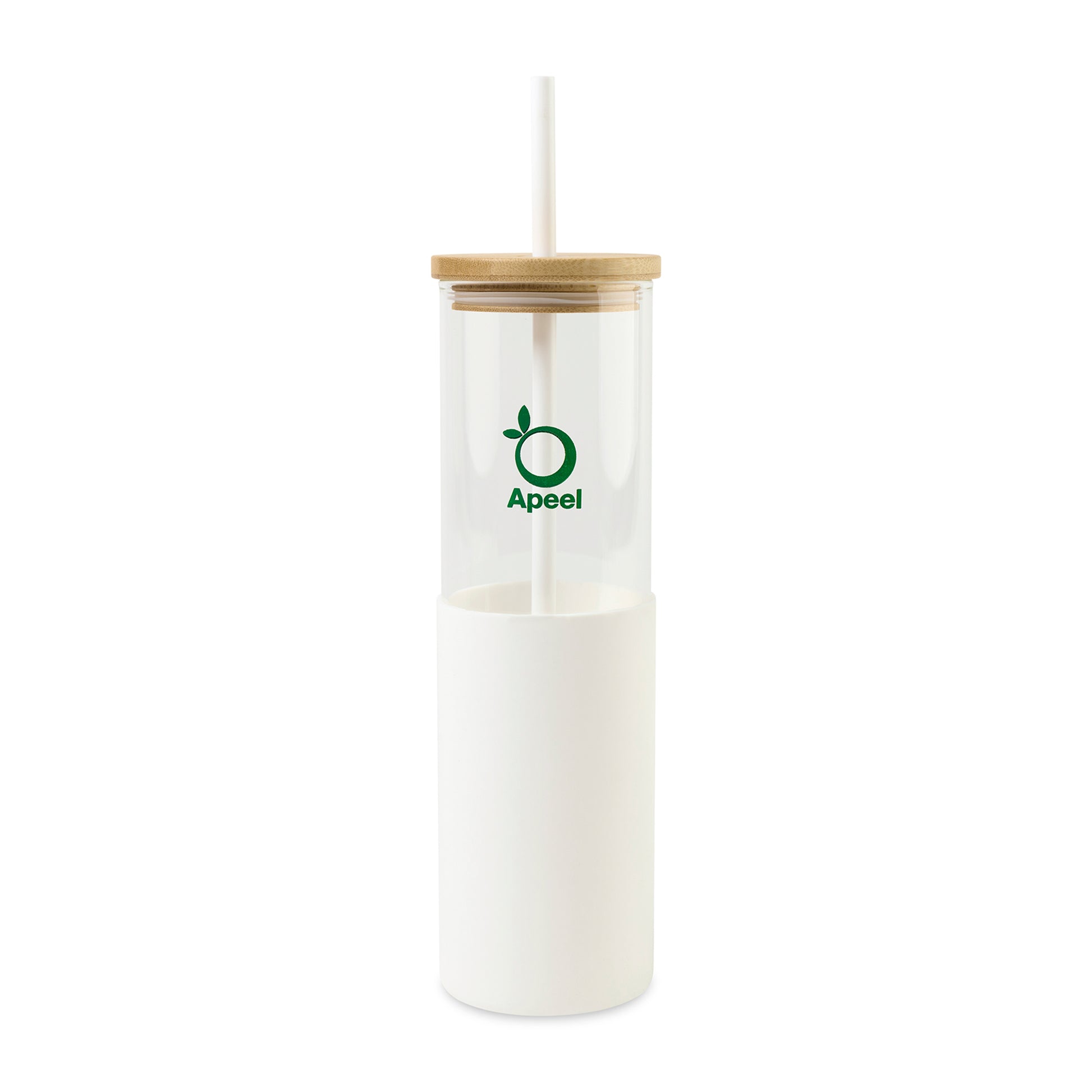 Aviana™ Journey Glass Tumbler with Straw - 20 Oz - White