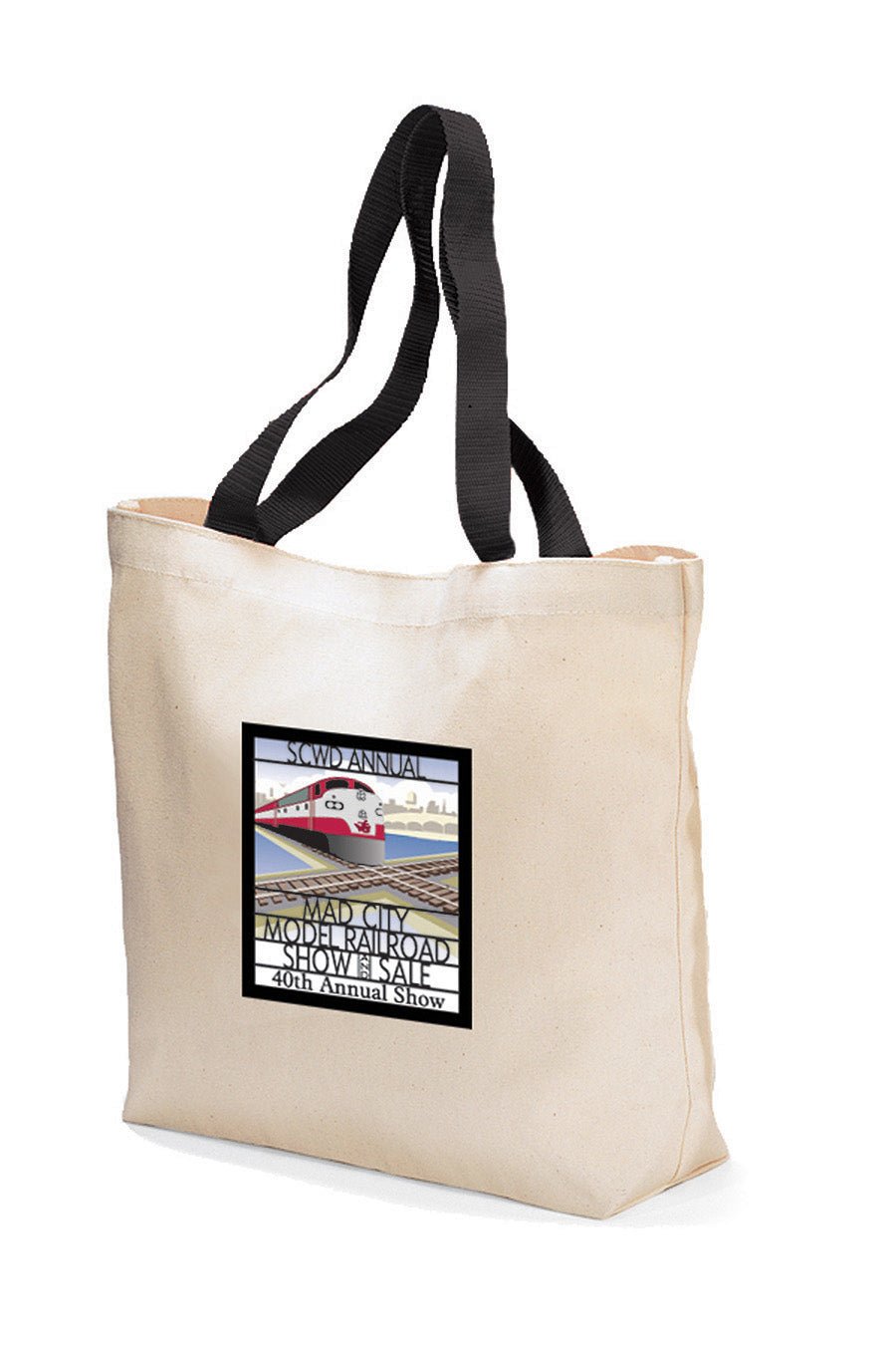 Colored Handle Tote