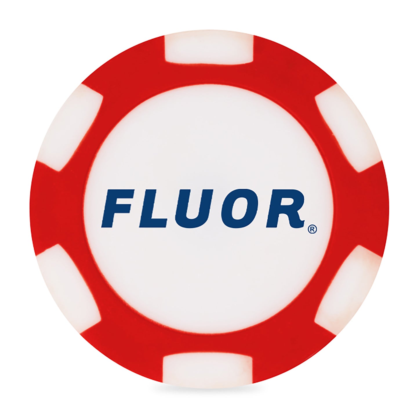 Ahead 2-Sided Poker Chip - Red/White