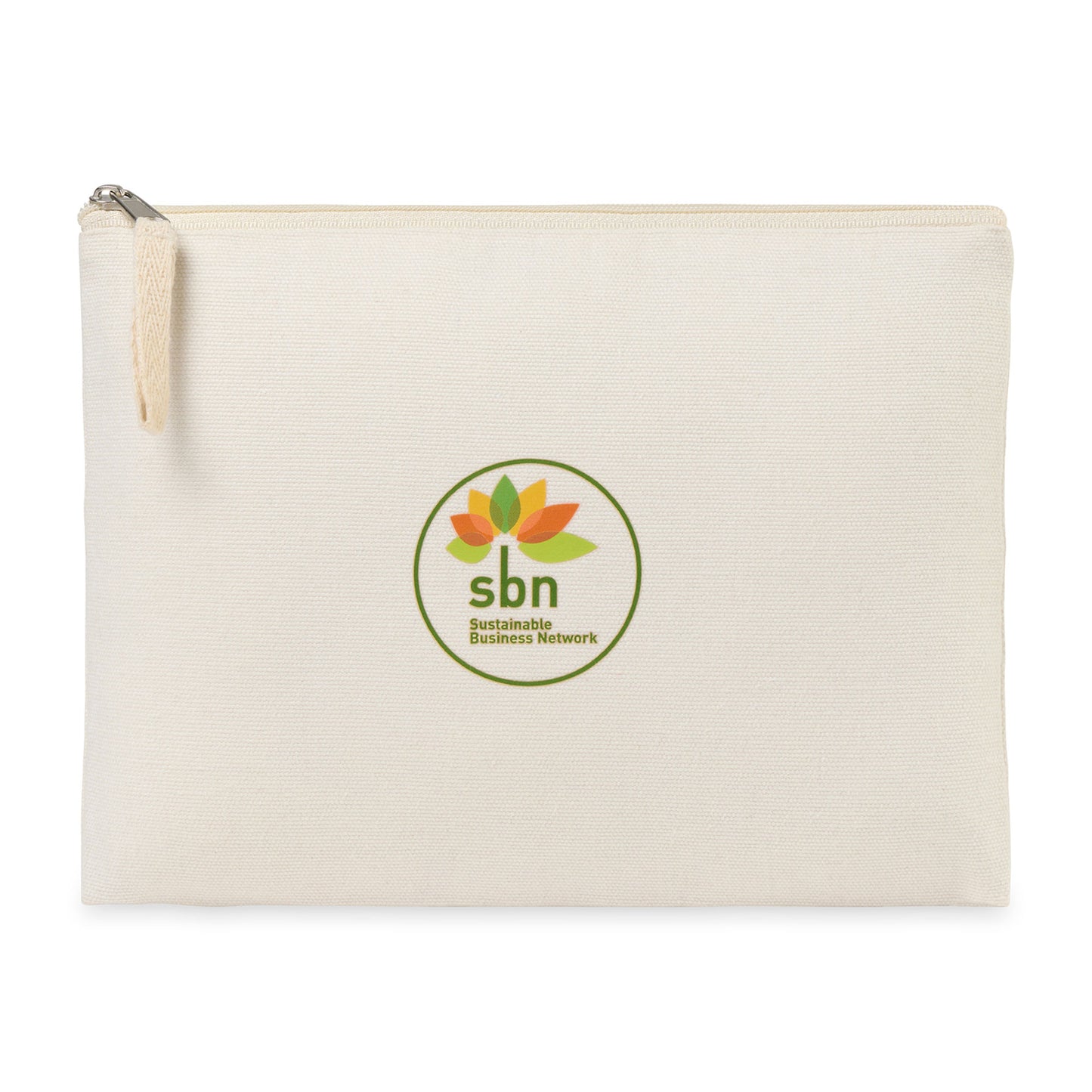 Recycled Cotton Zippered Pouch - AWARE™ - Natural