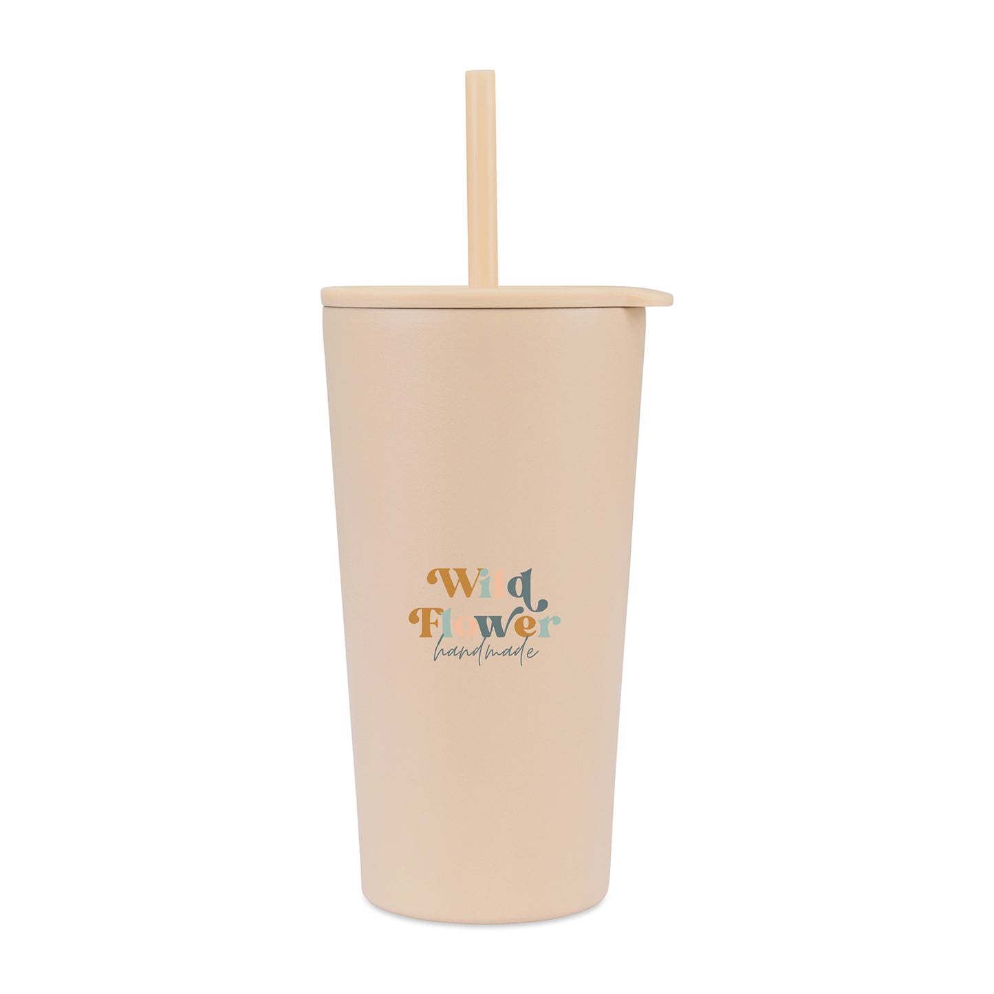 Aviana™ Rowan Recycled Straw Tumbler - 17 Oz. - Light Peach