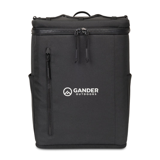 Acadia Recycled rPET Backpack Cooler - Black