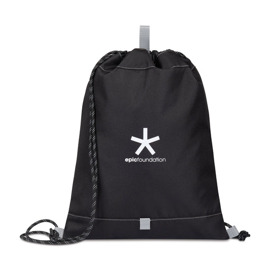 Repeat Recycled rPET Cinchpack - Medium Grey