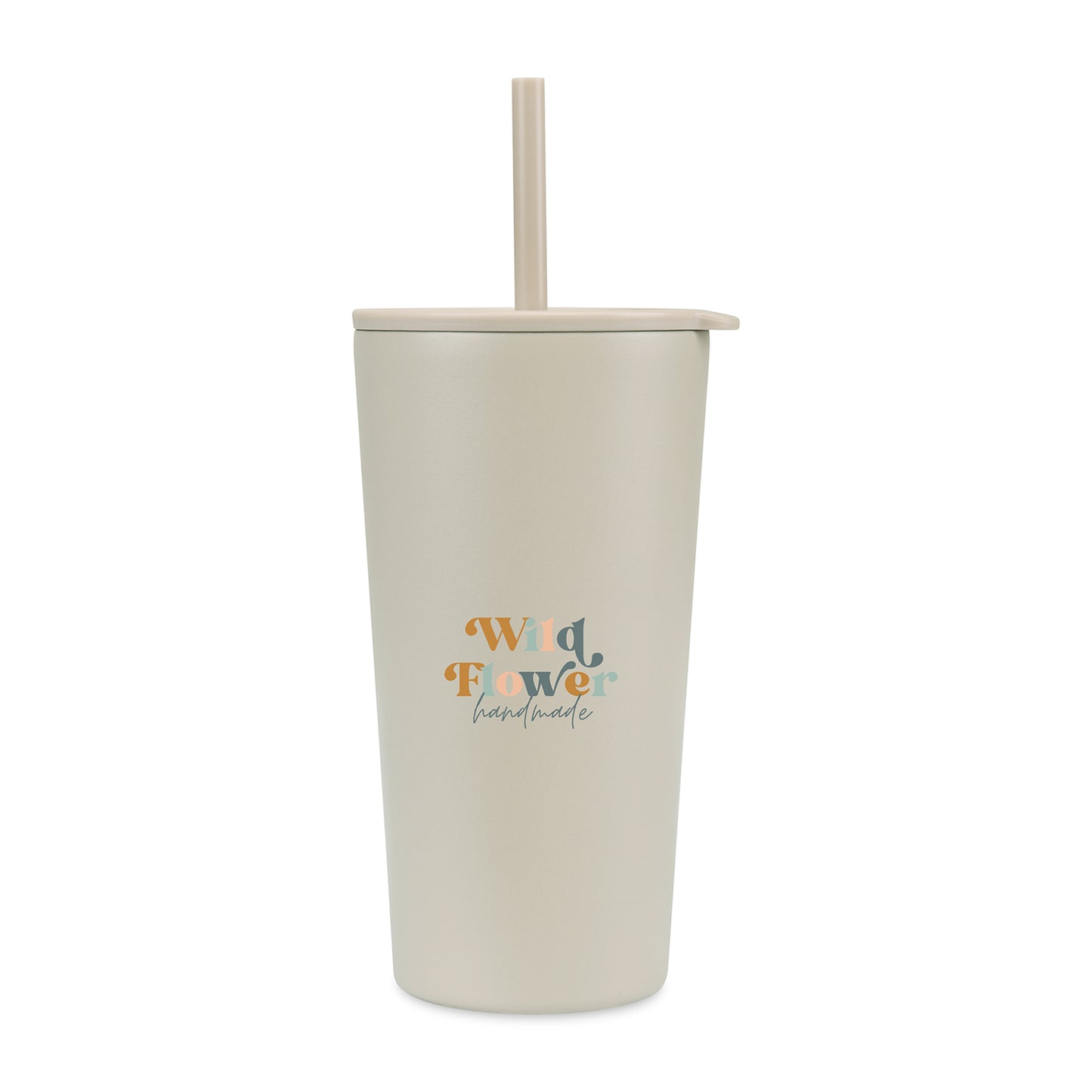 Aviana™ Rowan Recycled Straw Tumbler - 17 Oz. - Taupe