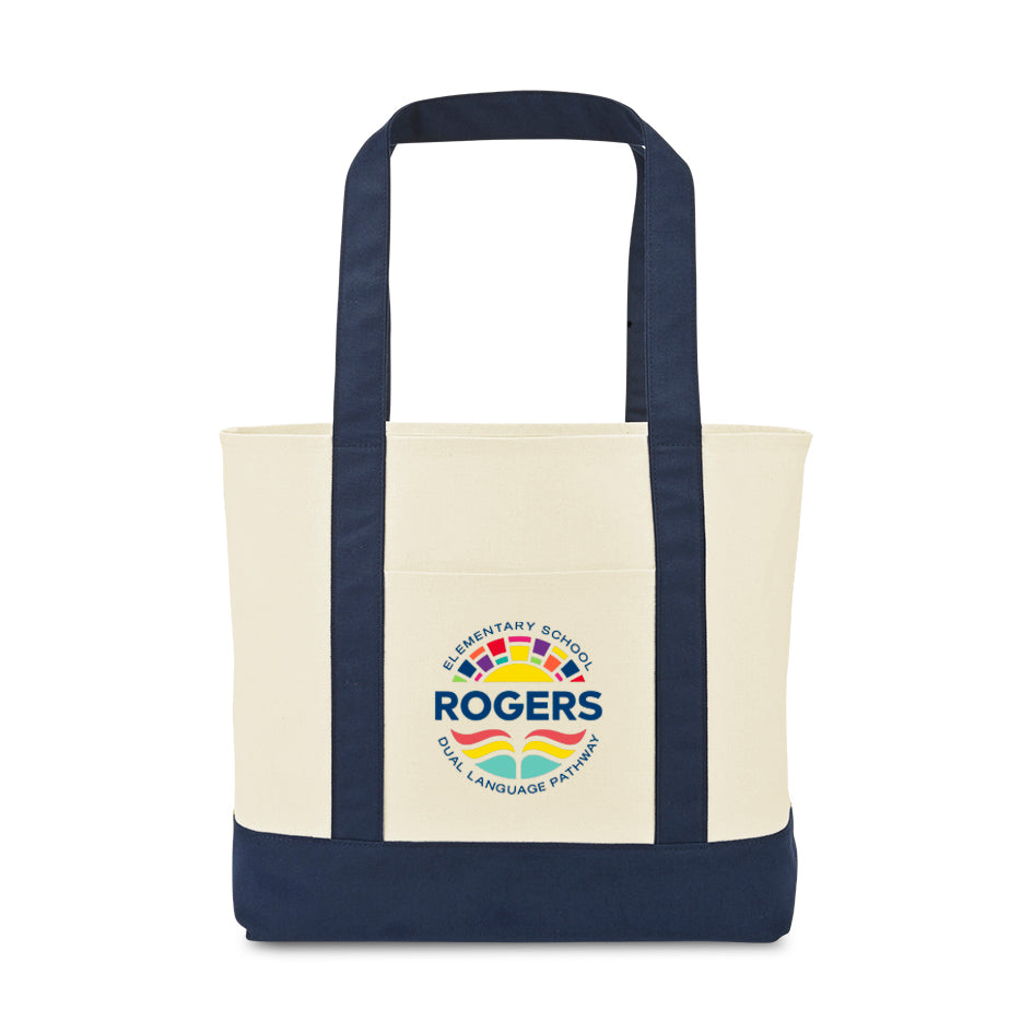 Large Canvas Tote - True Navy