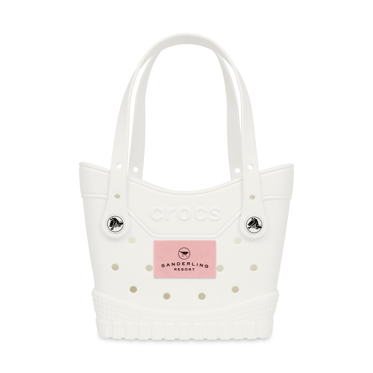 Crocs™ Classic Small Tote - White / Powder Pink