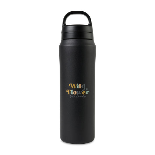 Aviana™ Rowan Recycled Stainless Steel Water Bottle - 16 Oz. - Black