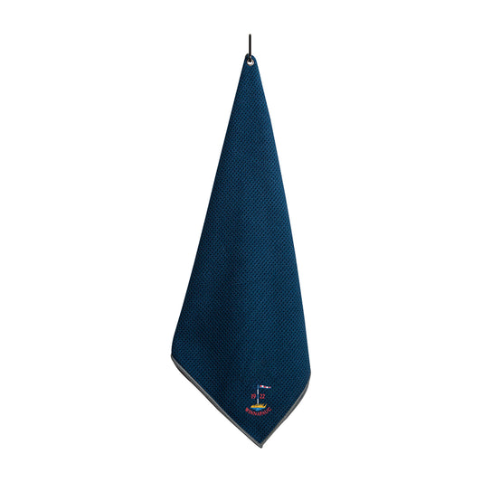 Ahead Microfiber Golf Towel - Navy/Grey